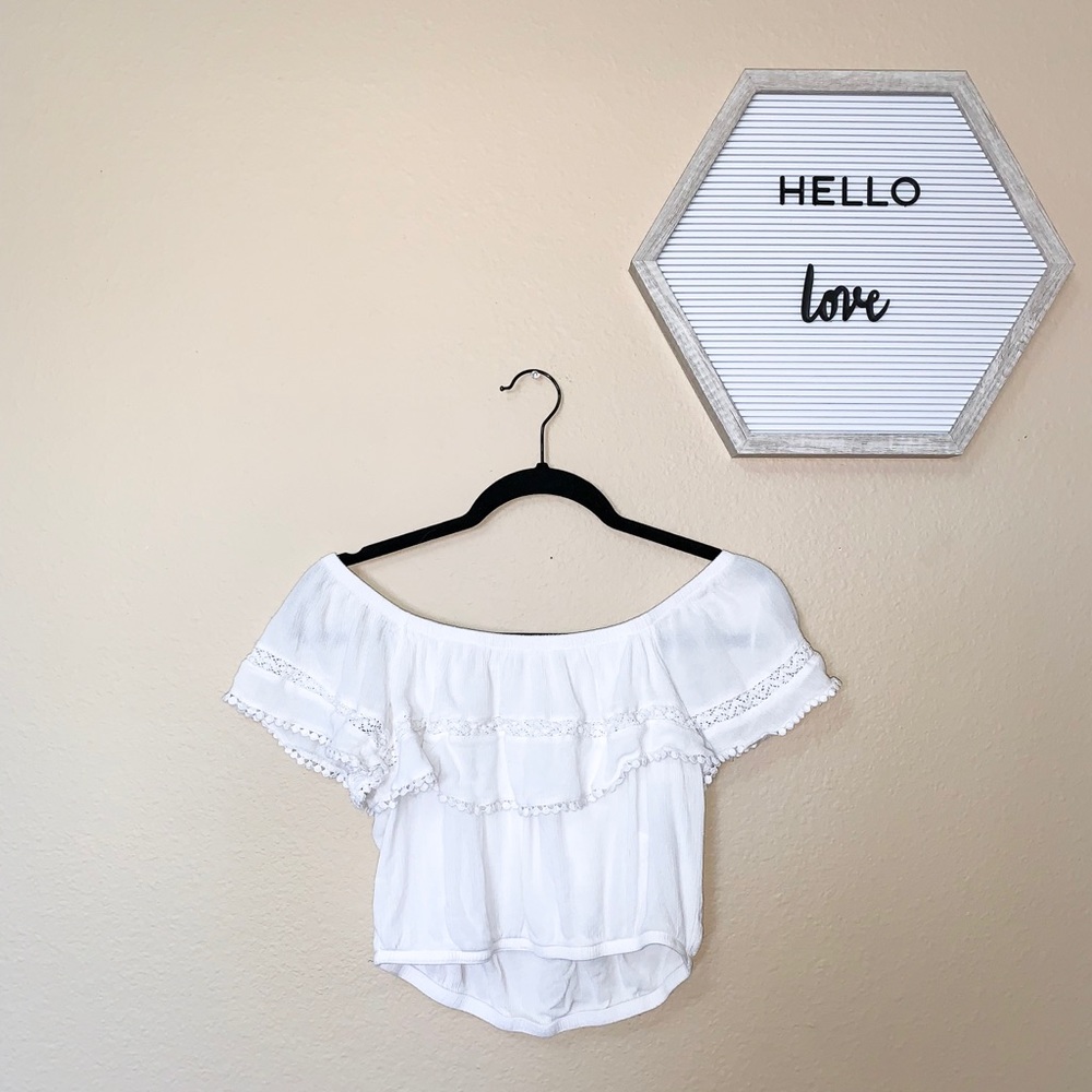 Off the Shoulder Crop Top